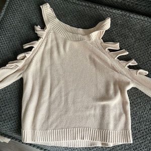 Beige/off white sweater never worn, size L from forever 21